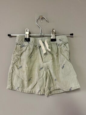 OshKosh B'gosh Pale Green Drawstring Boys' Shorts with Tiny Print
